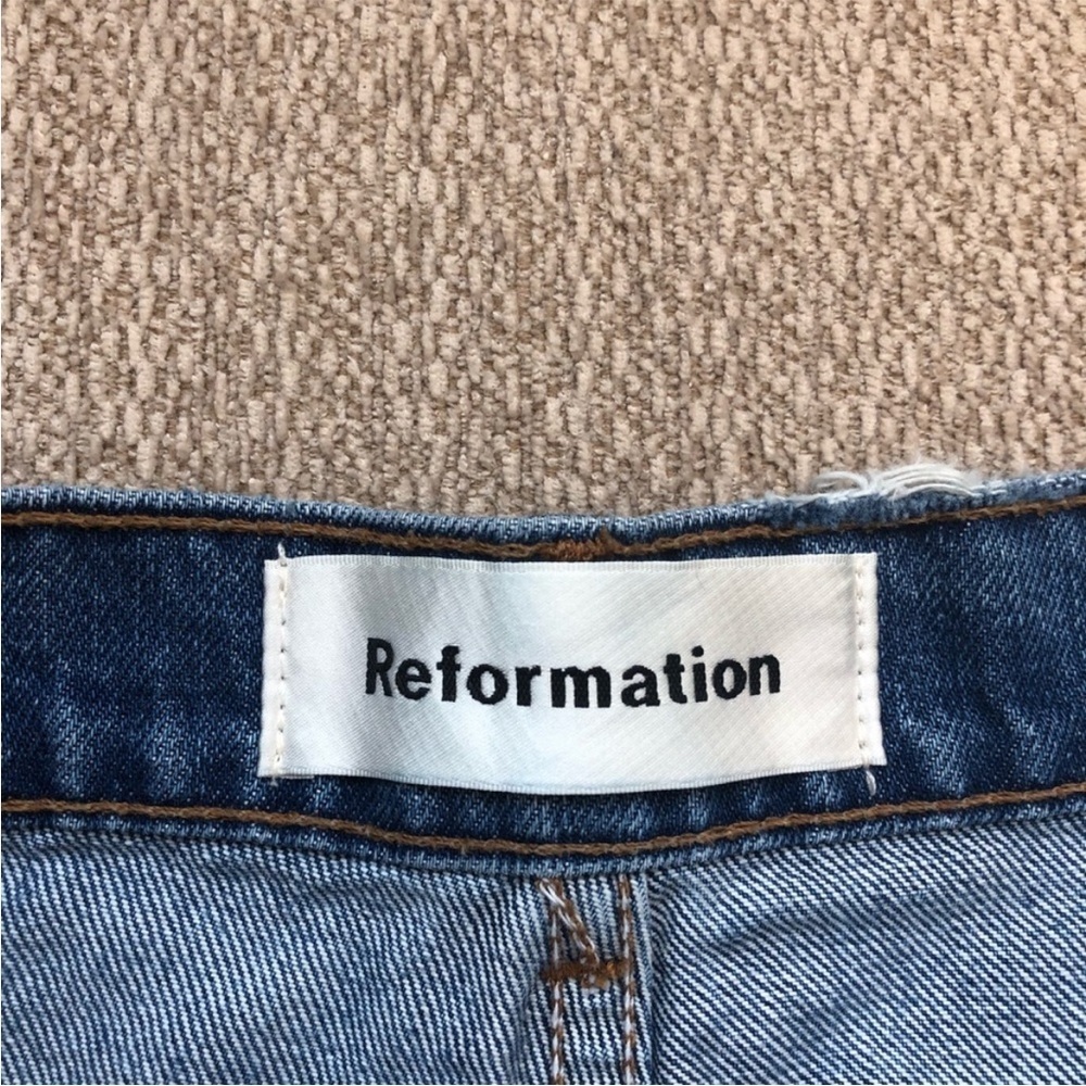 Reformation High Rise Jean Shorts - Picture 2 of 4